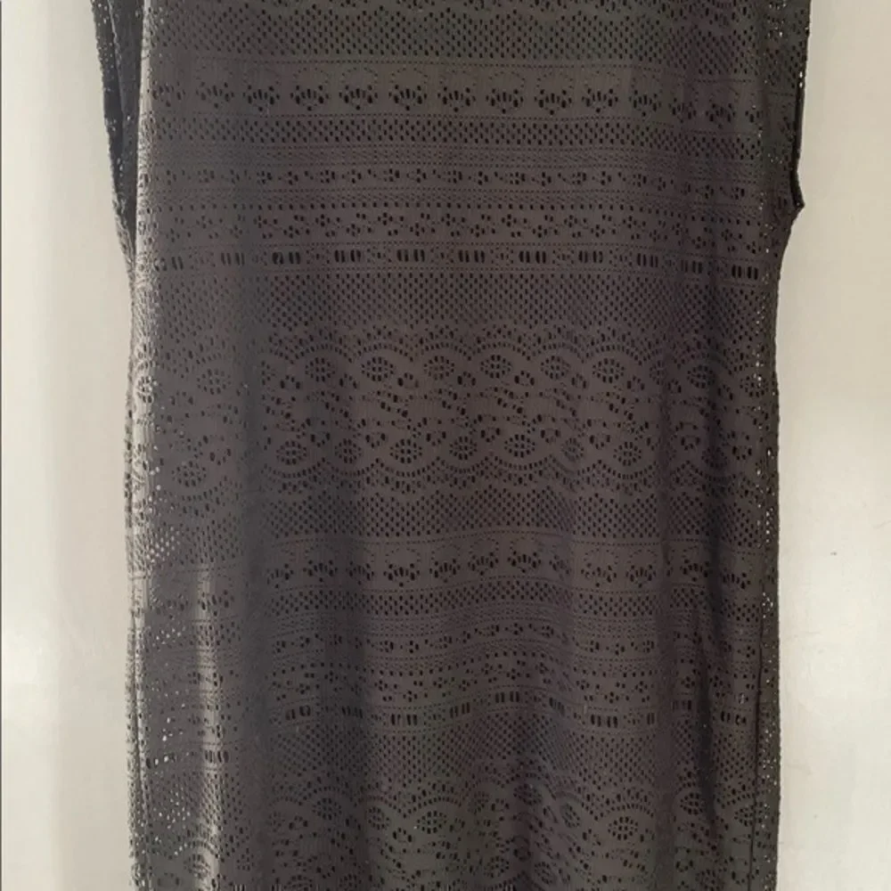 Brown Fishnet style Swimsuit coverup size small